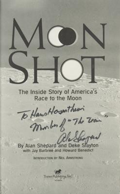 Lot #609 Alan Shepard Signed Book Inscribed to Hans Hosenthien of Operation Paperclip - Image 2