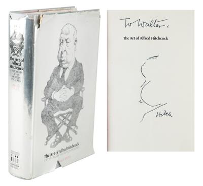 Lot #863 Alfred Hitchcock Signed Book with Sketch