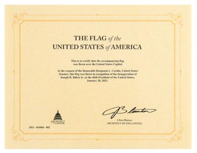 Lot #31 Joe Biden 2021 Inauguration Flag - Image 2