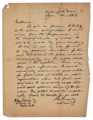 Lot #301 Adolphus Greely Autograph Letter Signed - Image 1