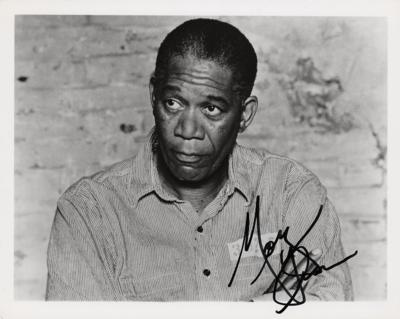 Lot #934 Morgan Freeman Signed Photograph