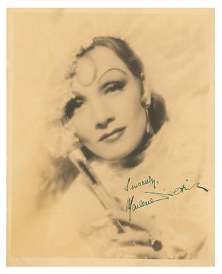 Lot #922 Marlene Dietrich Signed Photograph