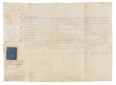 Lot #347 King George III Document Signed