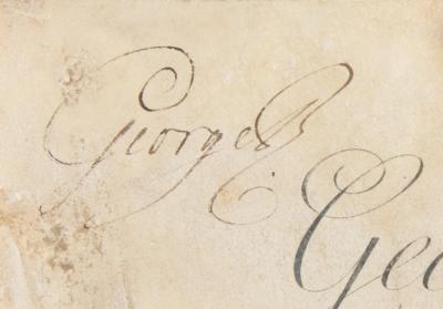 Lot #347 King George III Document Signed - Image 2
