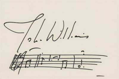Lot #795 John Williams Autograph Musical Quotation