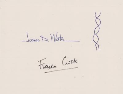 Lot #270 DNA: Watson and Crick Signed Sketch