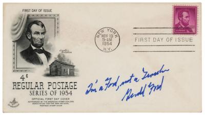 Lot #72 Gerald Ford Signed First Day Cover - Image 1