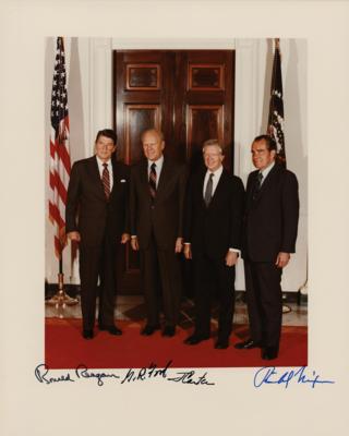 Lot #27 Four Presidents Signed Photograph - Image 1