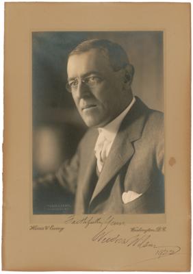 Lot #134 Woodrow Wilson Signed Photograph