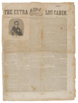 Lot #83 William Henry Harrison: 1840 The Extra Log Cabin Newspaper - Image 1
