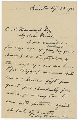 Lot #50 Grover Cleveland Autograph Letter Signed - Image 1