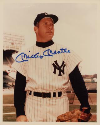 Lot #1082 Mickey Mantle Signed Photograph