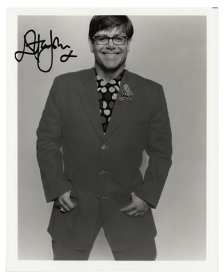 Lot #825 Elton John Signed Photograph