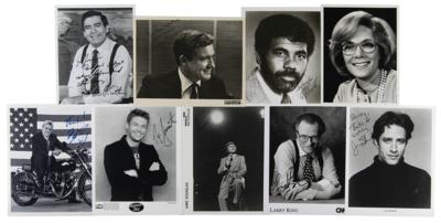 Lot #1040 TV Talk Show Hosts and Anchors (9) Signed Photographs - Image 1