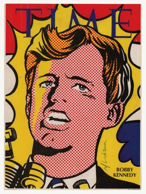 Lot #660 Roy Lichtenstein Signed Magazine Cover - Image 1