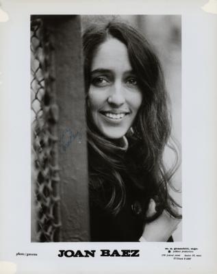 Lot #796 Joan Baez Signed Photograph - Image 1