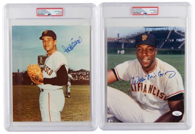 Lot #1092 San Francisco Giants: McCovey and Marichal (2) Signed Photographs - Image 1