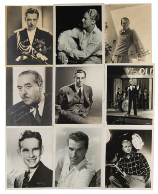 Lot #906 Classic Actors (9) Signed Photographs