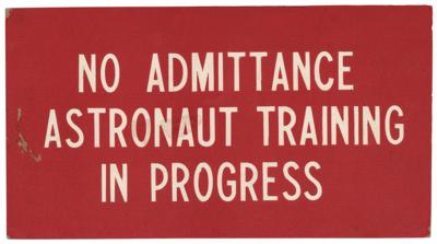 Lot #600 Kennedy Space Center 'Astronaut Training' Sign - Image 1