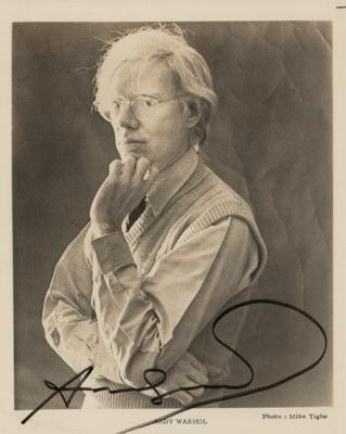 Lot #637 Andy Warhol Signed Photograph