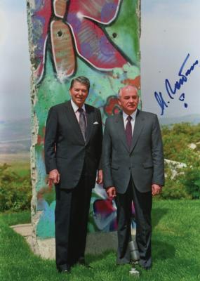 Lot #294 Mikhail Gorbachev Signed Photograph