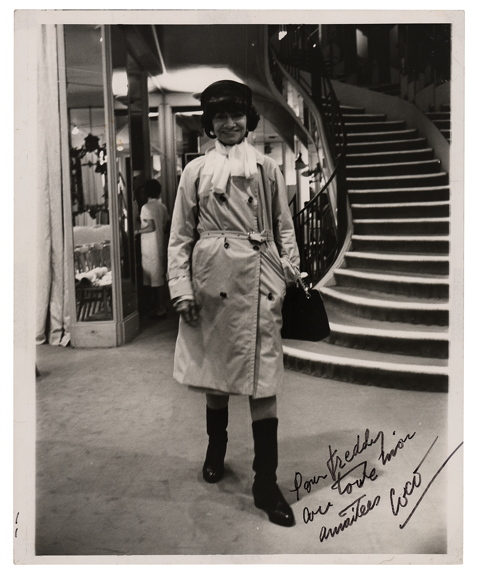 Coco Chanel Signed Photograph