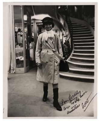 Lot #627 Coco Chanel Signed Photograph - Image 1