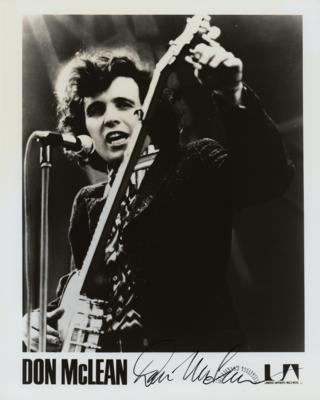 Lot #800 Don McLean Signed Photograph - Image 1