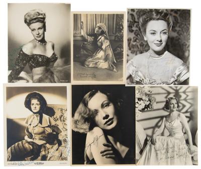 Lot #907 Classic Actresses (6) Signed Photographs - Image 1