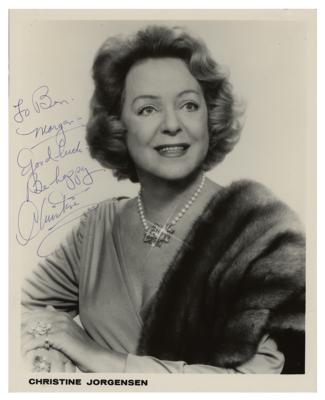 Lot #335 Christine Jorgensen Signed Photograph - Image 1