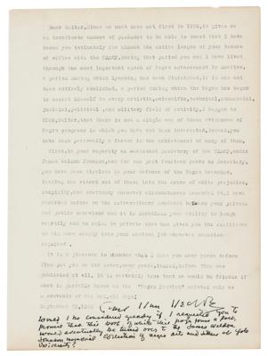 Lot #677 Carl Van Vechten Typed Letter Signed - Image 1