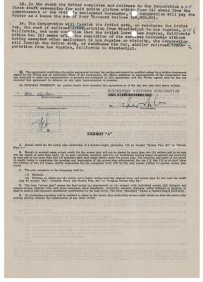 Lot #708 William Faulkner Document Signed
