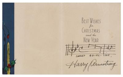 Lot #778 Harry Armstrong Autograph Musical Quotation Signed - Image 1