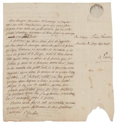 Lot #178 Pierre Samuel du Pont de Nemours Autograph Letter Signed - Image 2