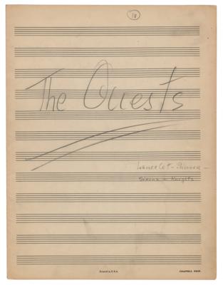 Lot #760 Frederick Loewe Autograph Musical Manuscript for 'The Quests,' an Unpublished Song from Camelot  - Image 1