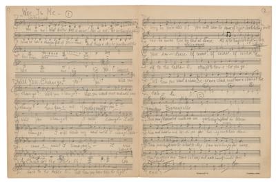 Lot #760 Frederick Loewe Autograph Musical Manuscript for 'The Quests,' an Unpublished Song from Camelot  - Image 2