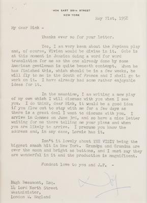 Lot #725 Noel Coward Typed Letter Signed - Image 2