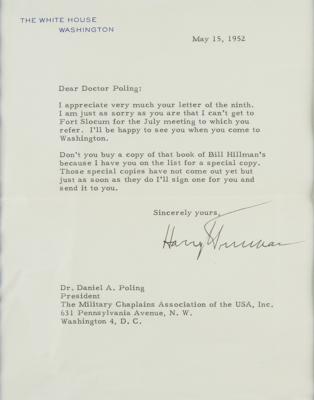Lot #121 Harry S. Truman Typed Letter Signed as President - Image 2