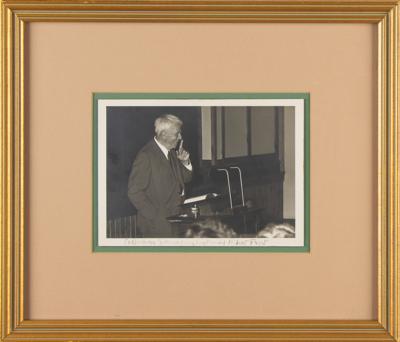 Lot #729 Robert Frost Signed Photograph - Image 2