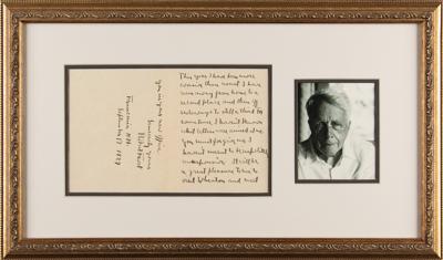 Lot #709 Robert Frost Autograph Letter Signed