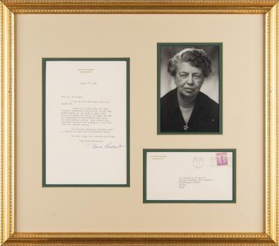 Lot #110 Eleanor Roosevelt Typed Letter Signed as