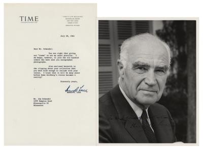 Lot #367 Henry Luce Signed Photograph and Typed