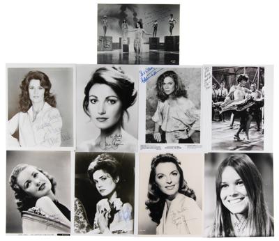 Lot #876 Actresses (9) Signed Photographs