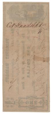 Lot #518 Civil War Treasury Warrant ($1) - Image 2