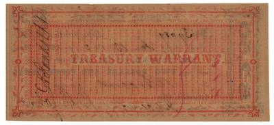 Lot #519 Civil War Treasury Warrant ($2.50) - Image 2