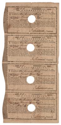 Lot #555 Revolutionary War: Connecticut Pay Orders