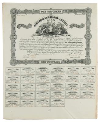 Lot #258 Confederate States of America Loan Bond