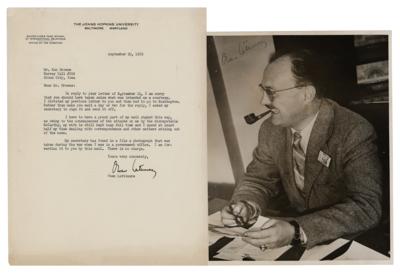 Lot #356 Owen Lattimore Signed Photograph and Typed Letter Signed - Image 1