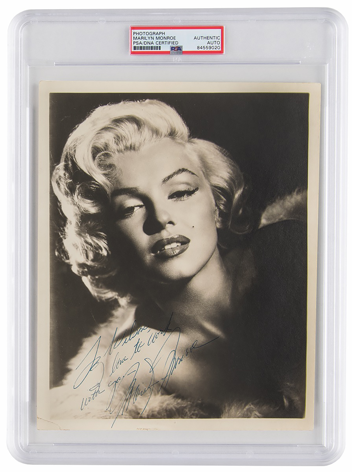 Lot #869 Marilyn Monroe Signed Photograph