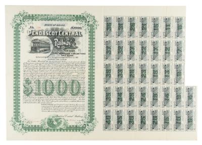 Lot #413 Penobscot Central Railway Mortgage Bond - Image 1